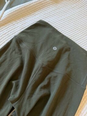 Lululemon High-Waist Leggings in Dark Olive